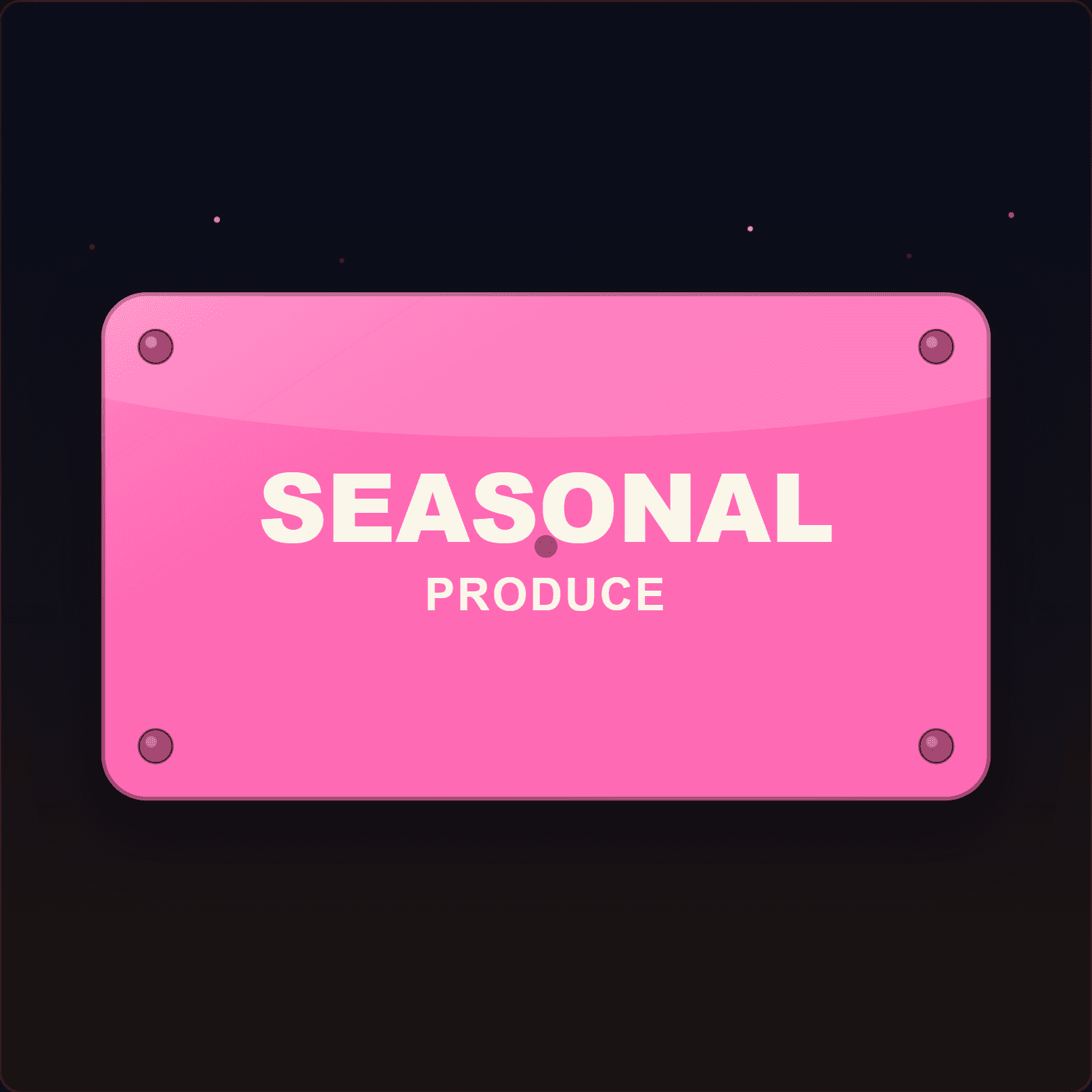 Seasonal Produce Plaque