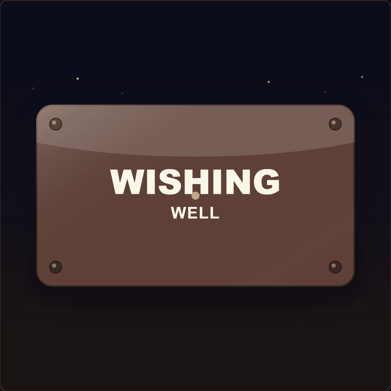 Wishing Well Plaque — Badge Studio