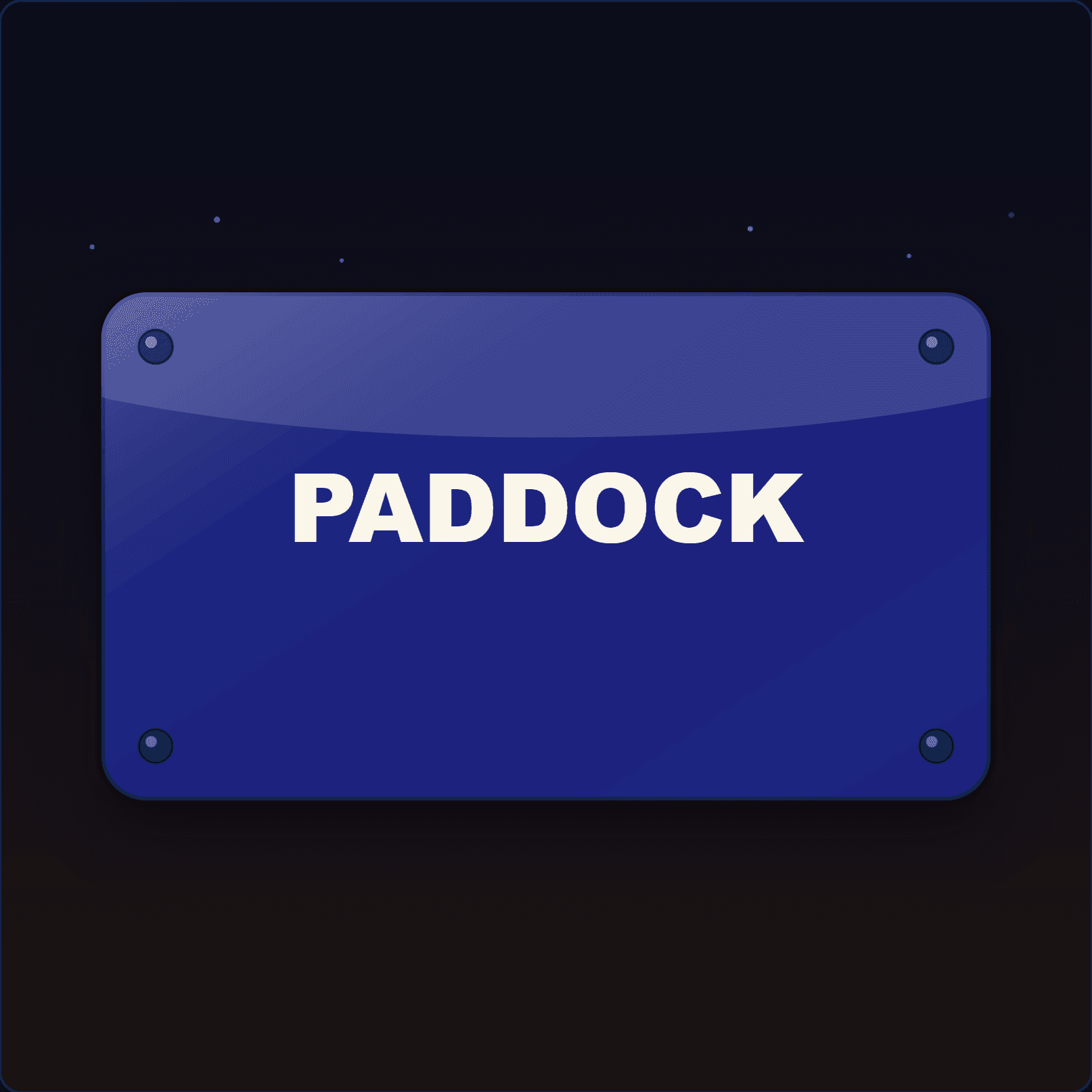 Paddock Sign — Badge Studio