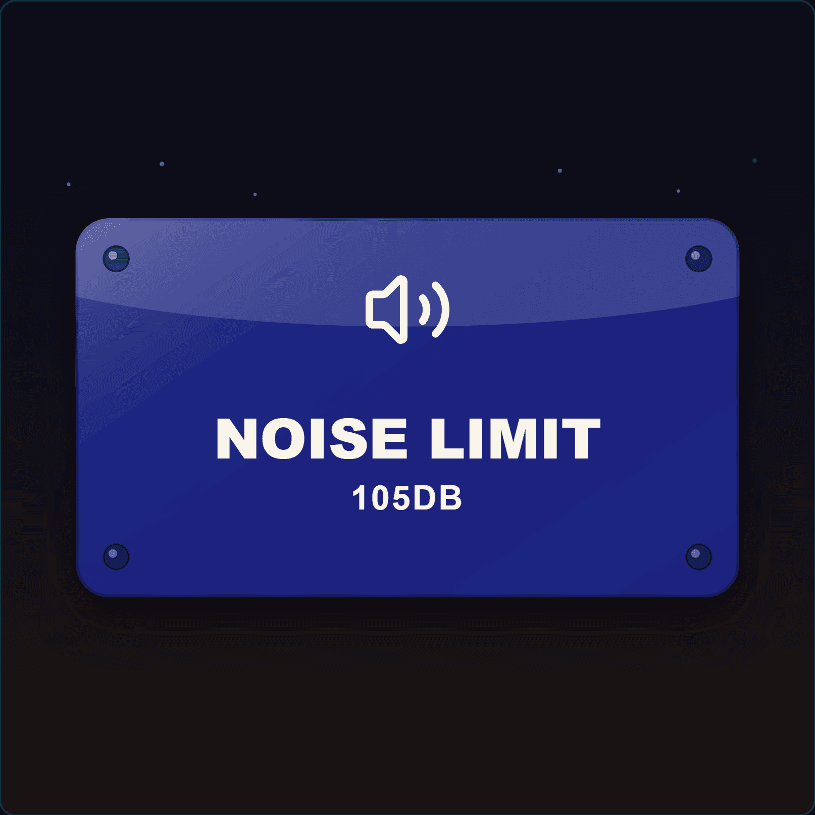 Noise Limit Sign — Badge Studio