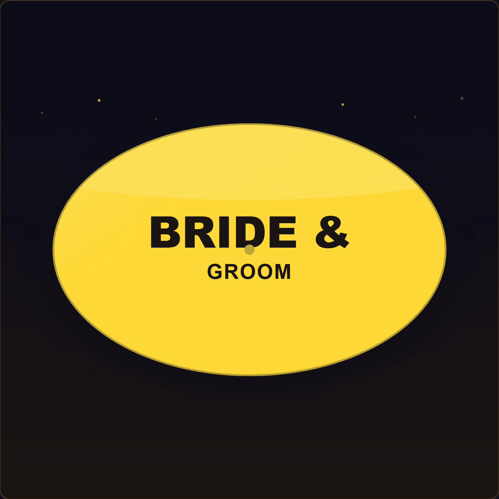 Bride & Groom Plaque — Badge Studio
