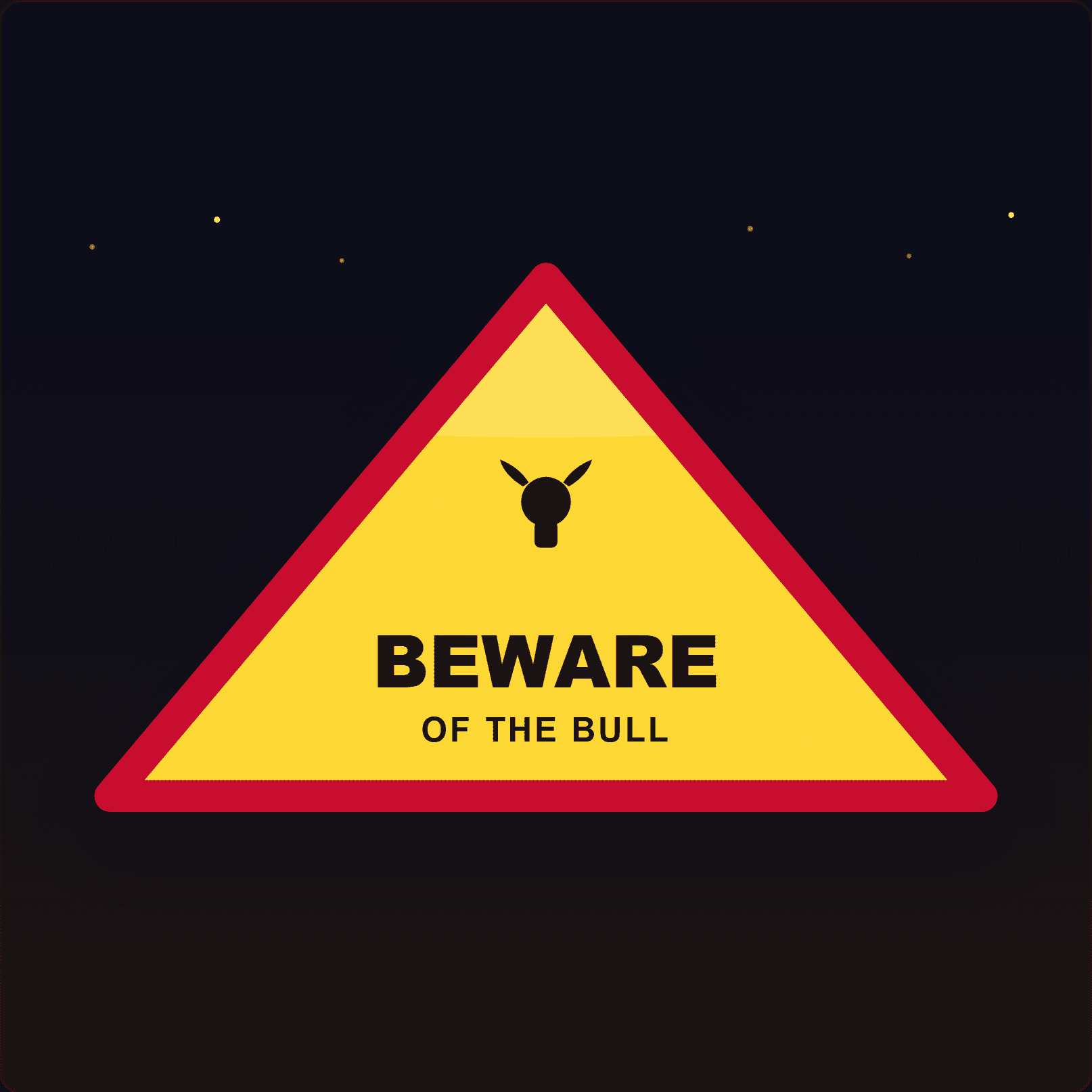Beware of the Bull Plaque — Badge Studio