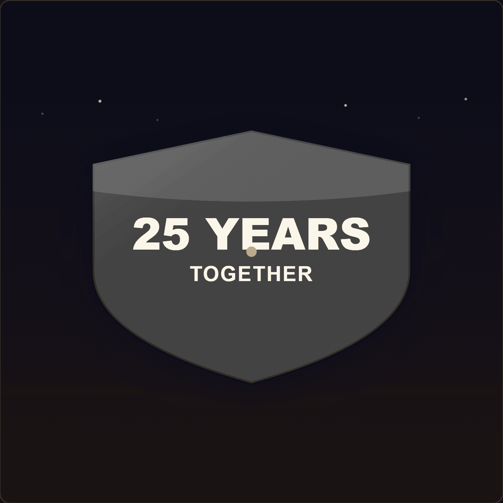 Wedding Anniversary Plaque — Badge Studio