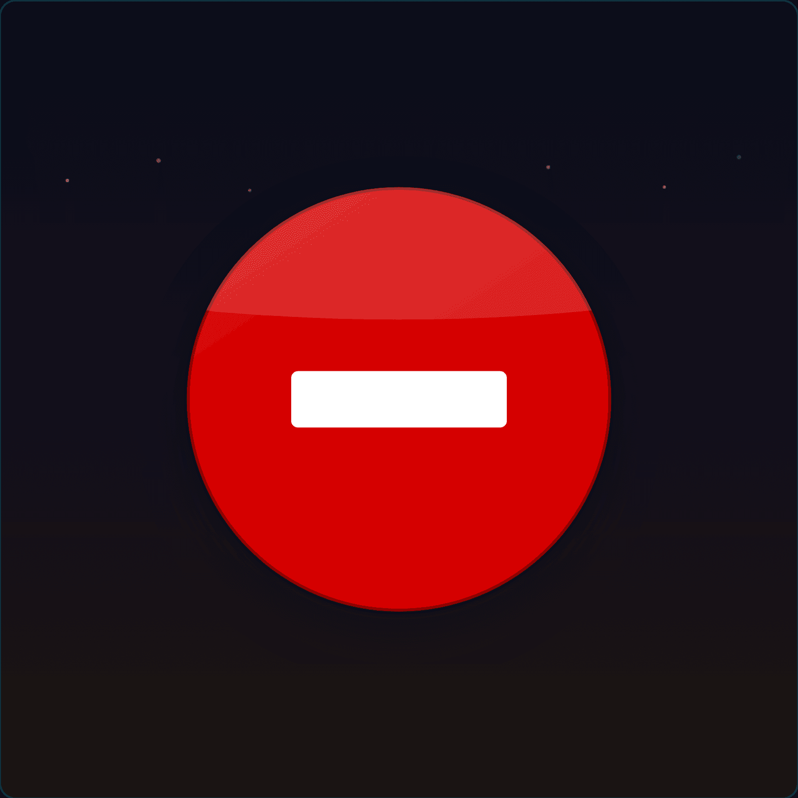 No Entry – Race Track Sign — Badge Studio