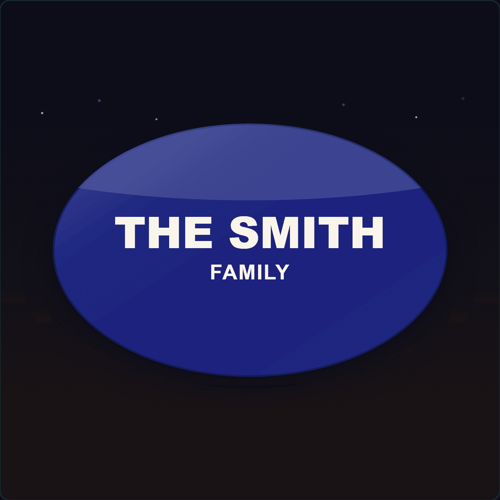 Family Name Plaque — Badge Studio
