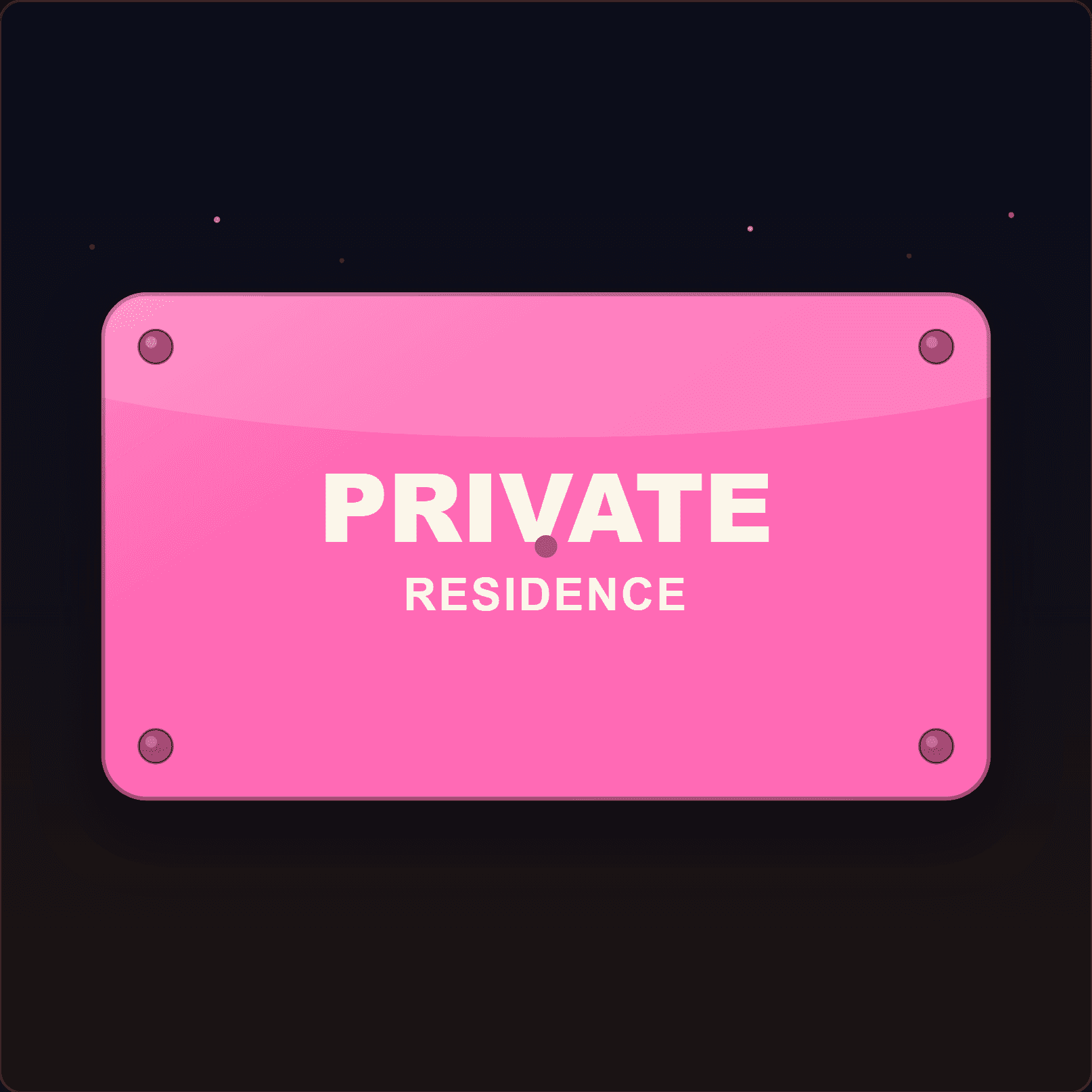 Private Residence Plaque — Badge Studio