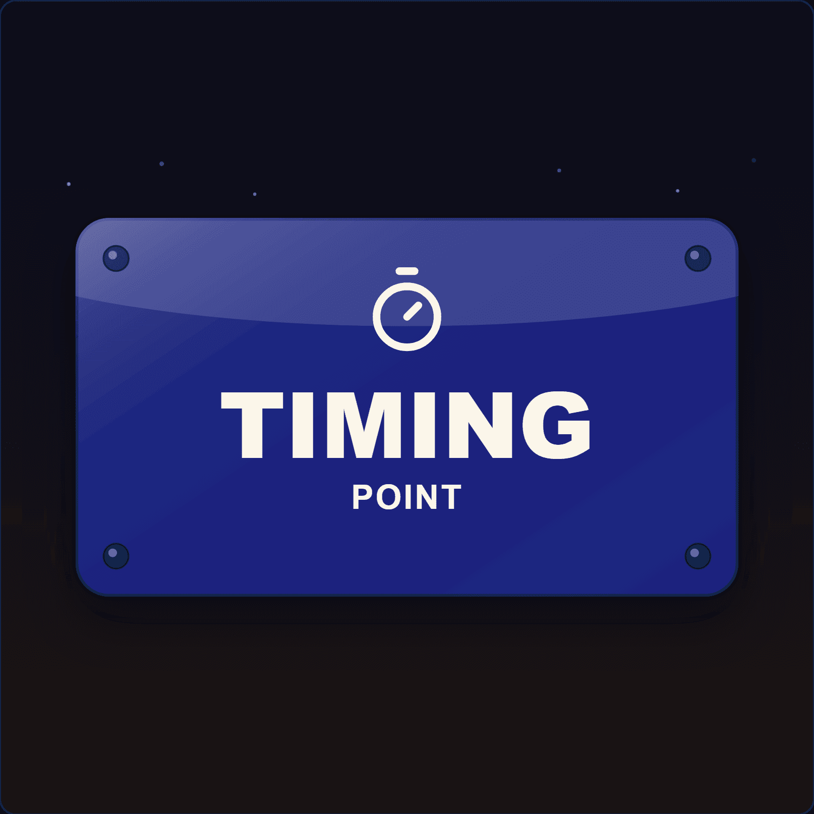 Timing Point Sign — Badge Studio