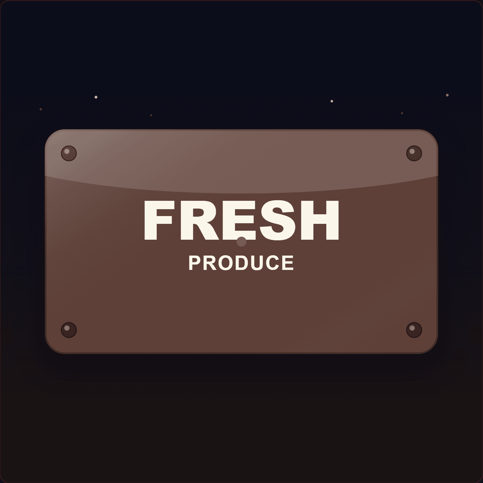 Fresh Produce Plaque