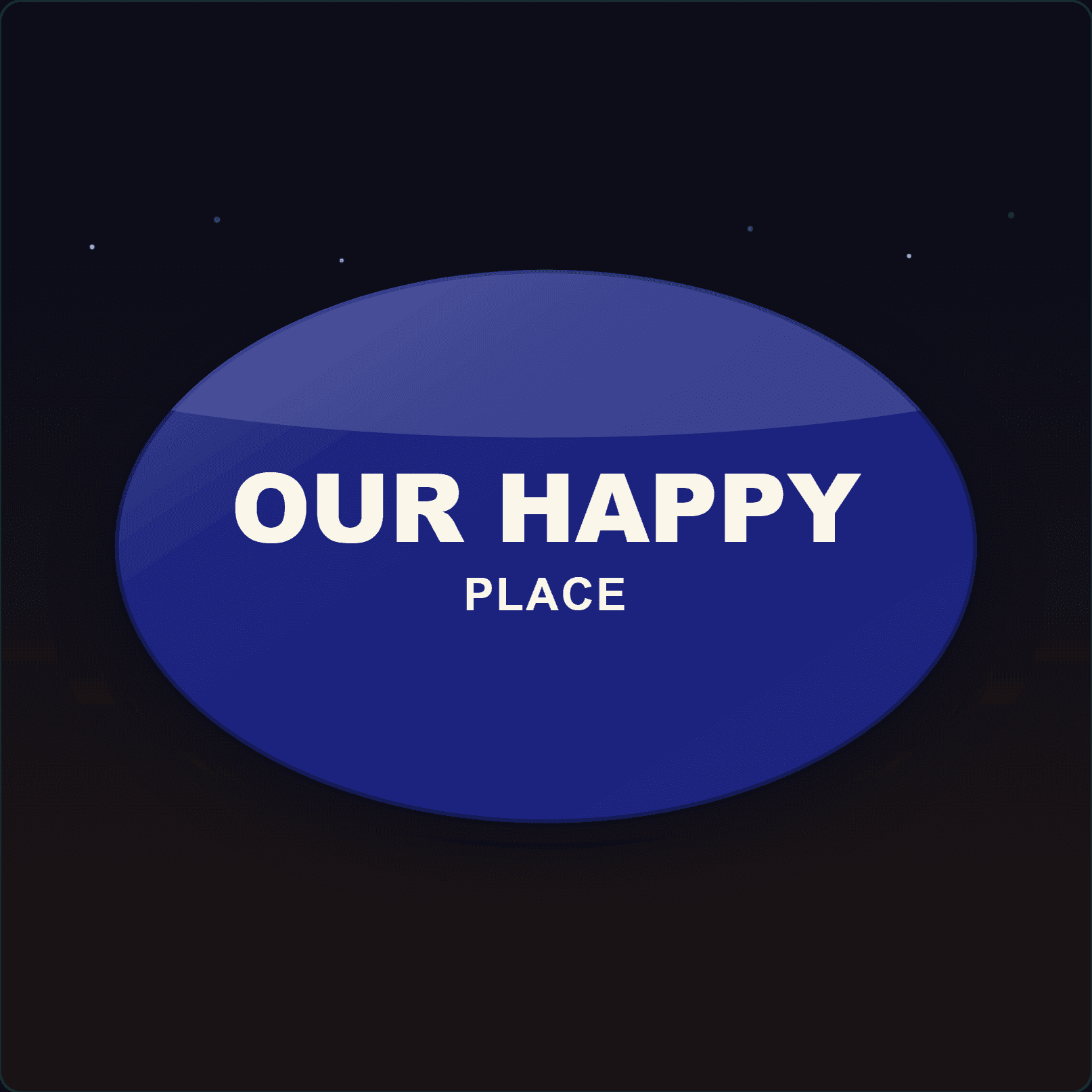 Our Happy Place Plaque — Badge Studio