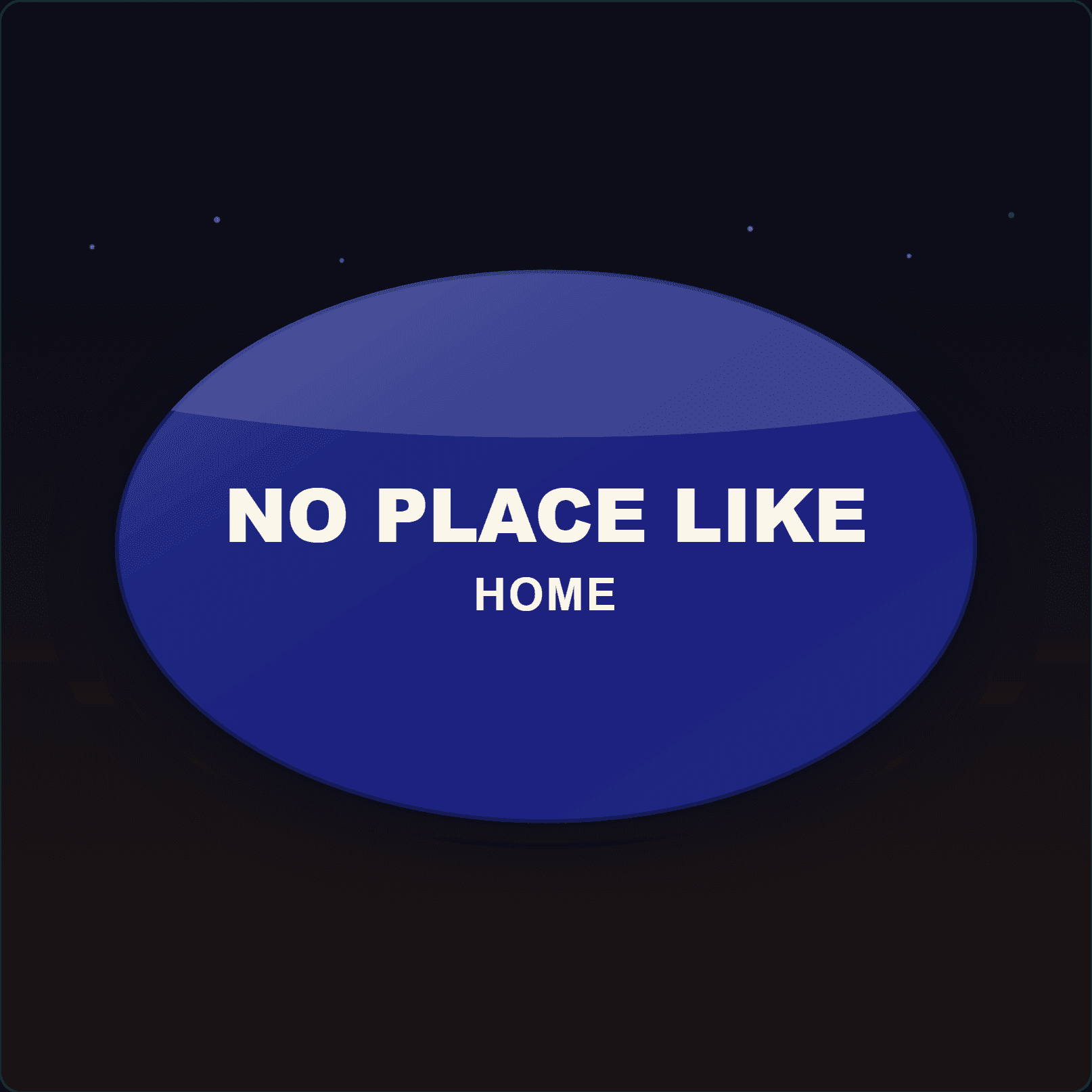 No Place Like Home Plaque — Badge Studio