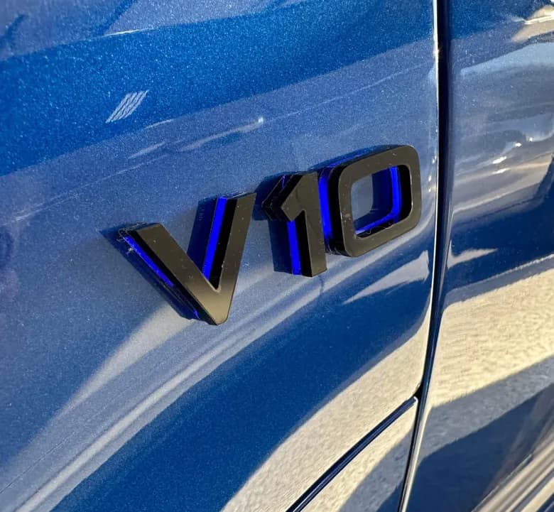 Audi V10 Fender Badges (x2) — Badge Studio