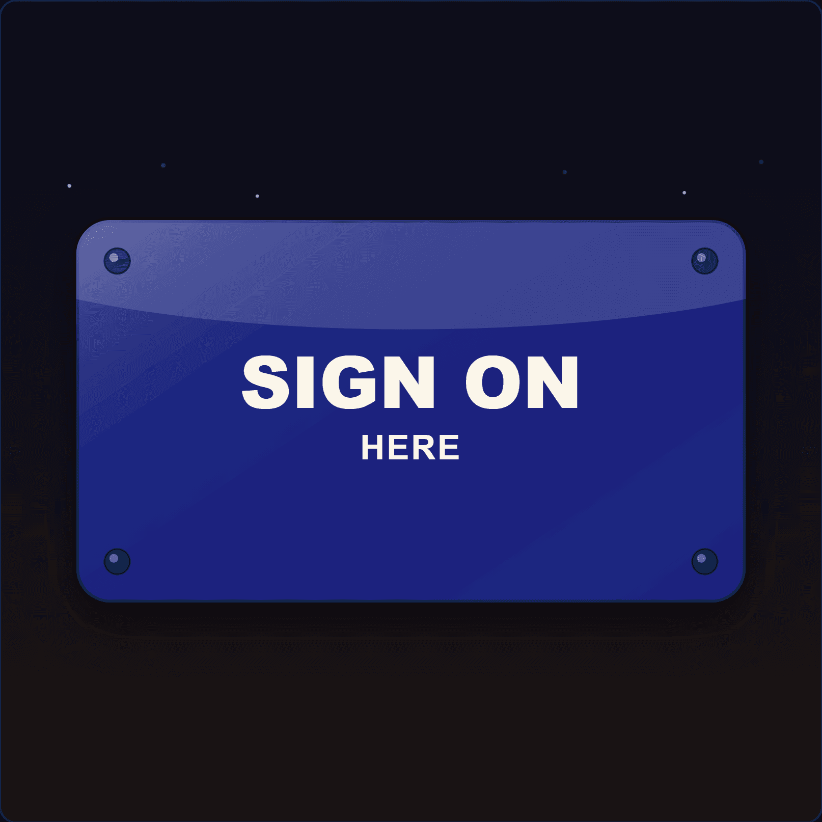Sign On Here Sign — Badge Studio