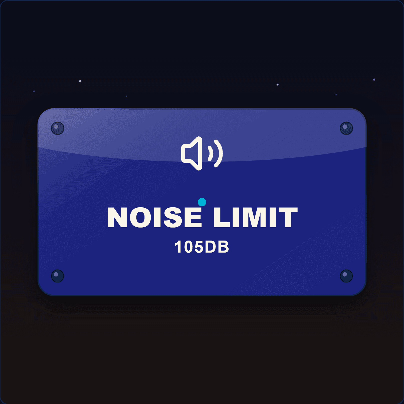 Noise Limit Sign — Badge Studio