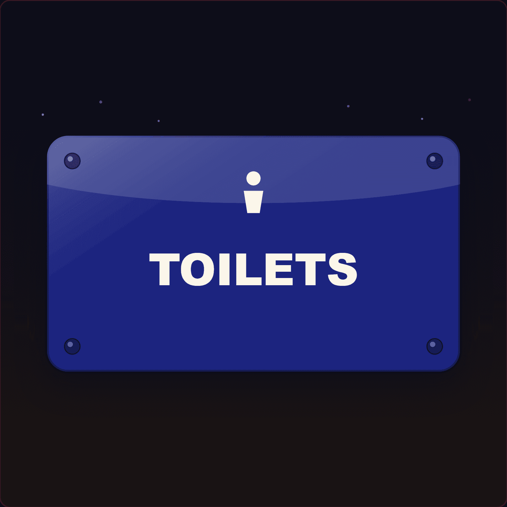 Toilets Sign — Badge Studio