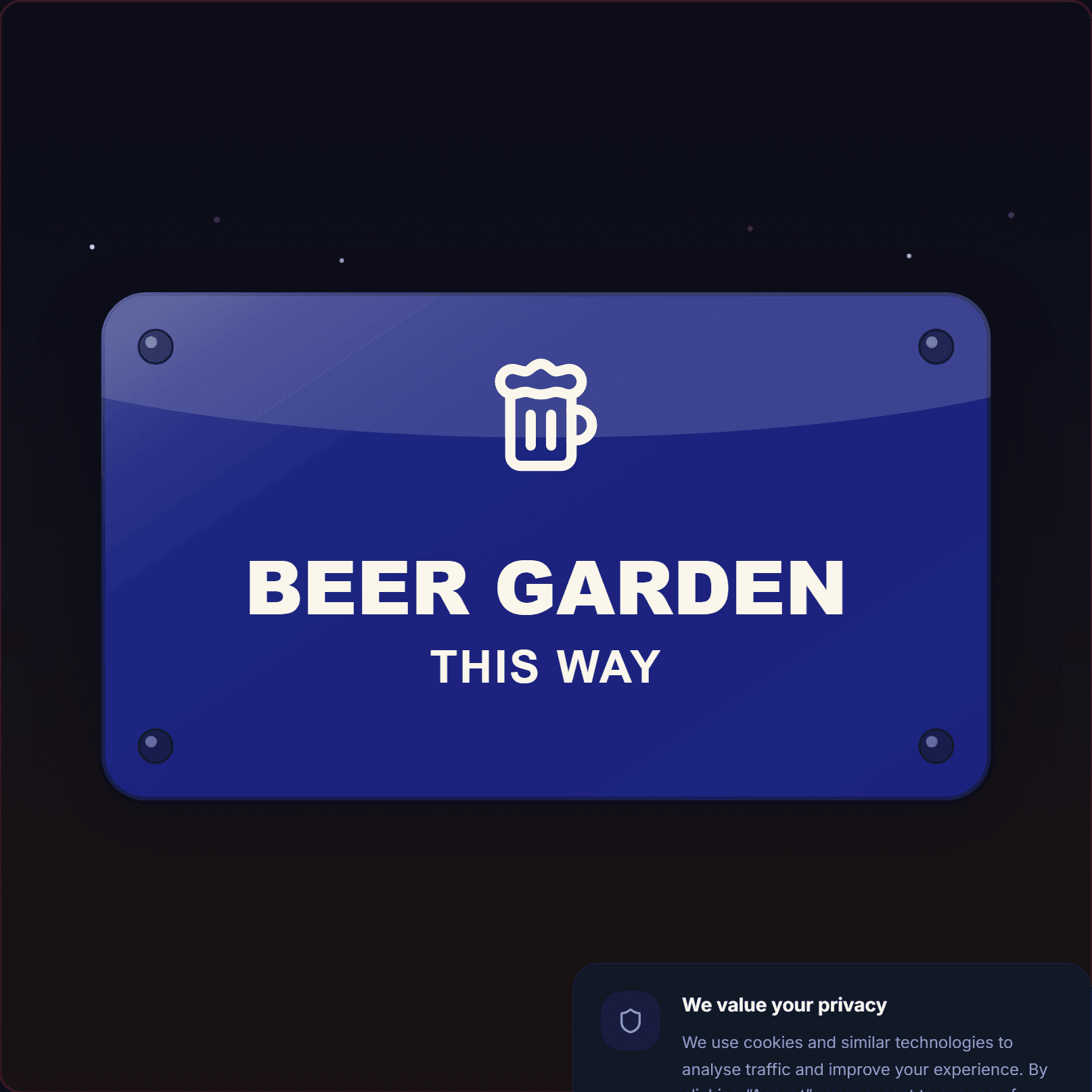 Beer Garden Sign — Badge Studio