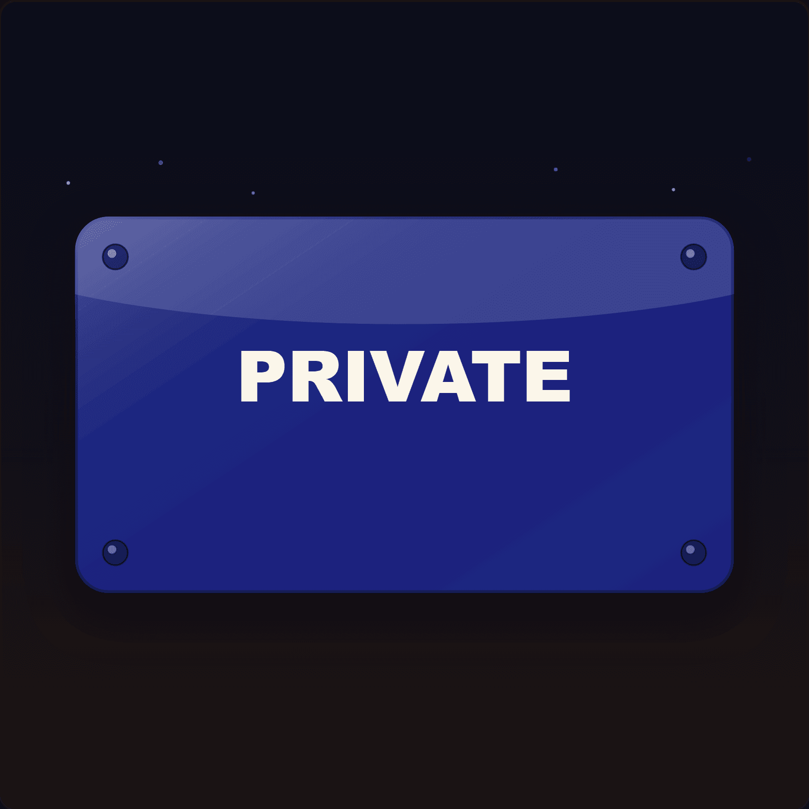 Private Sign — Badge Studio
