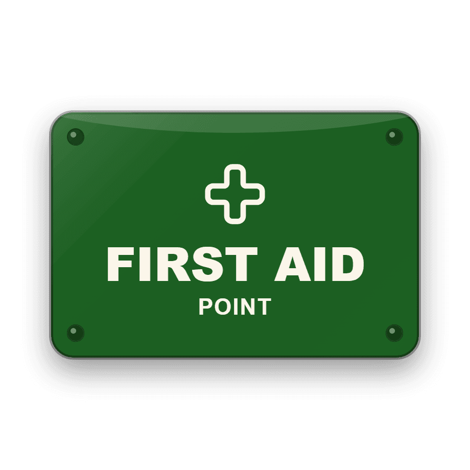 First Aid Point Sign — Badge Studio