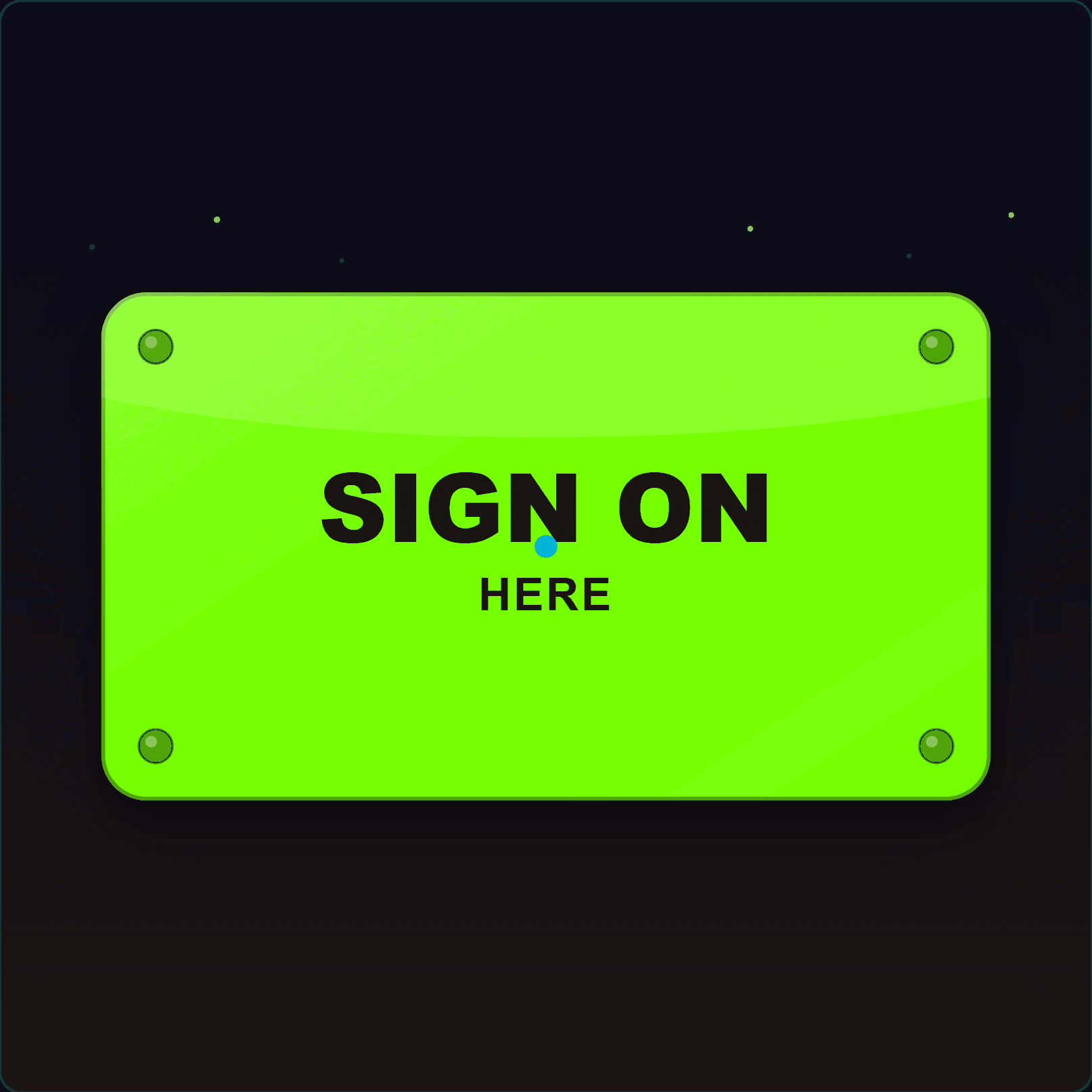 Sign On Here Sign — Badge Studio