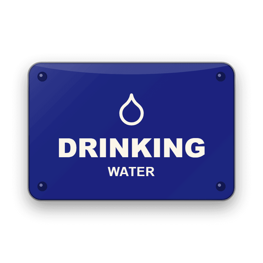 Drinking Water Point Sign — Badge Studio