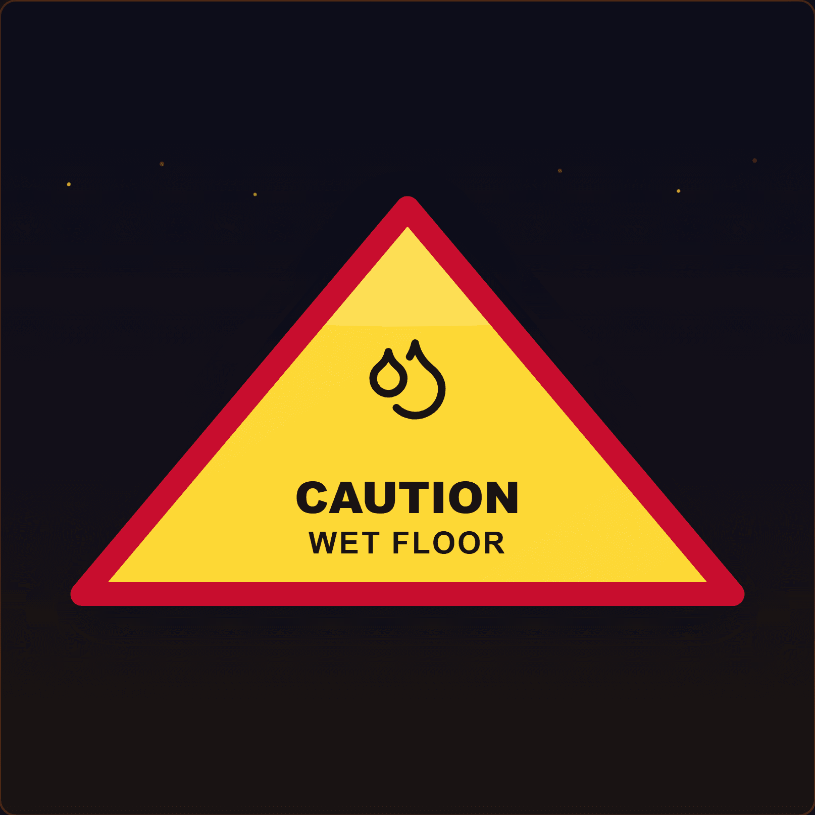 Caution – Wet Floor Sign — Badge Studio