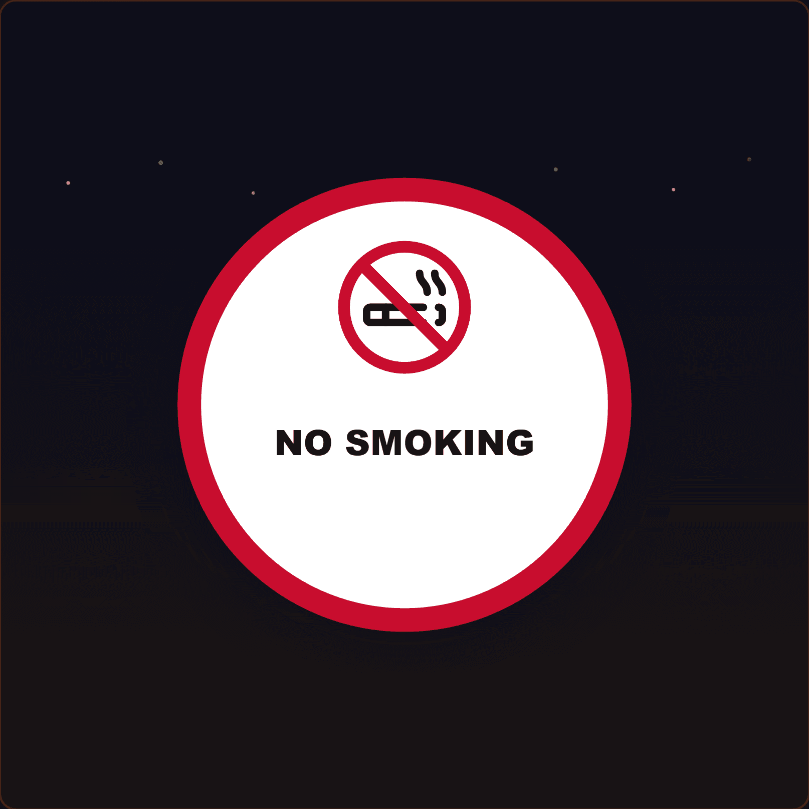 No Smoking Sign — Badge Studio