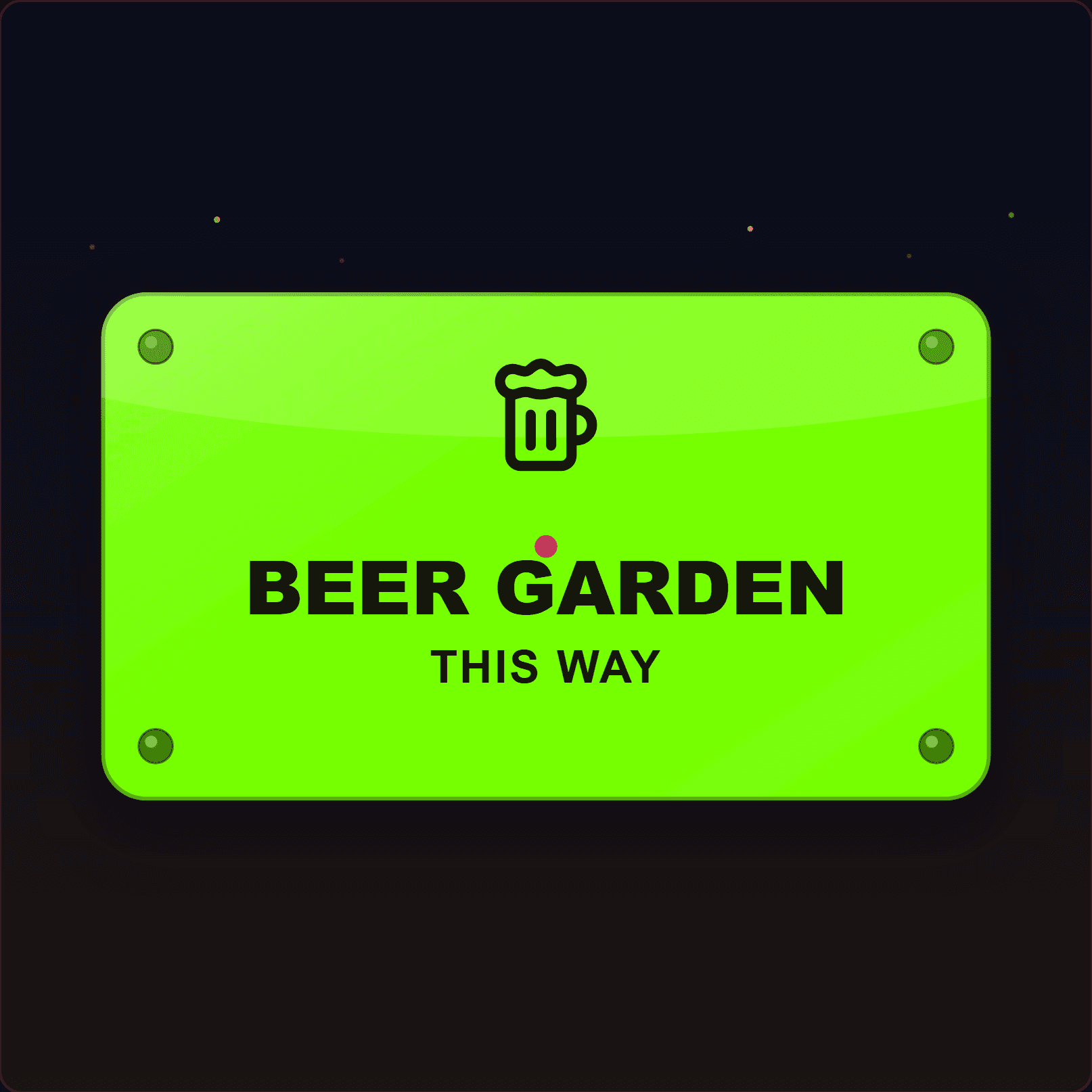 Beer Garden Sign — Badge Studio