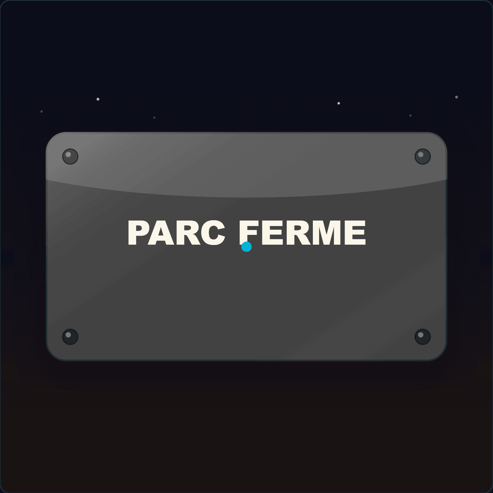 Parc Fermé Sign — Badge Studio