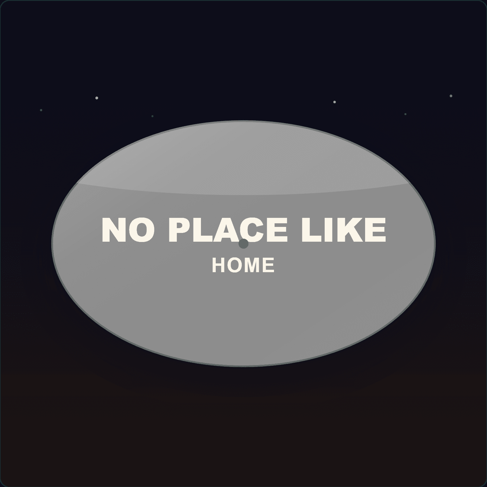 No Place Like Home Plaque — Badge Studio