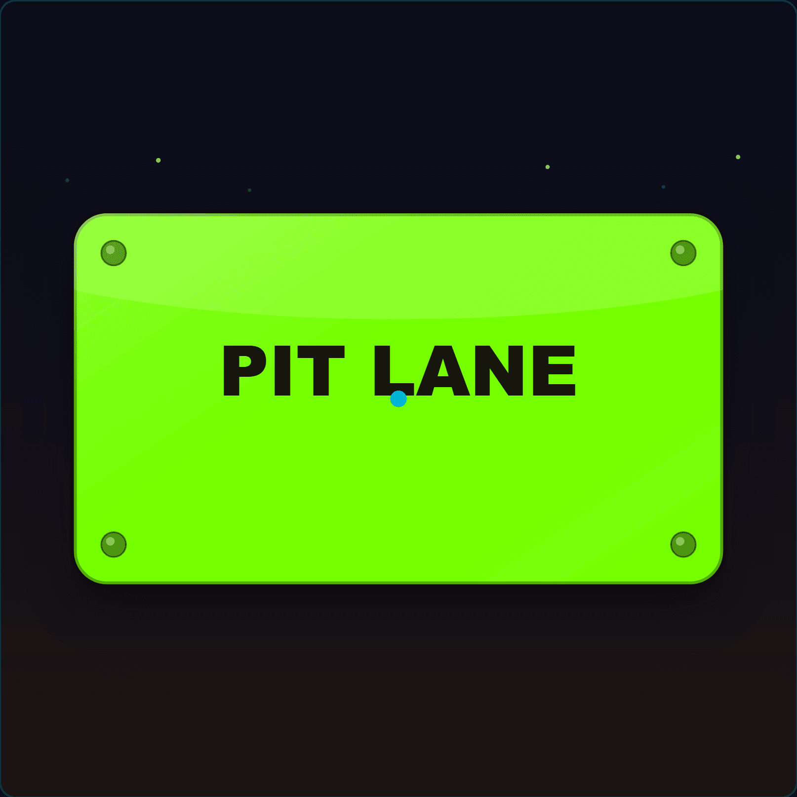 Pit Lane Sign — Badge Studio