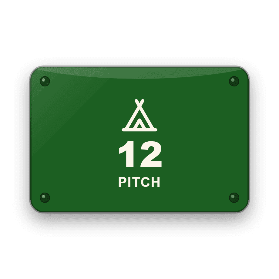 Campsite Pitch Number Sign — Badge Studio