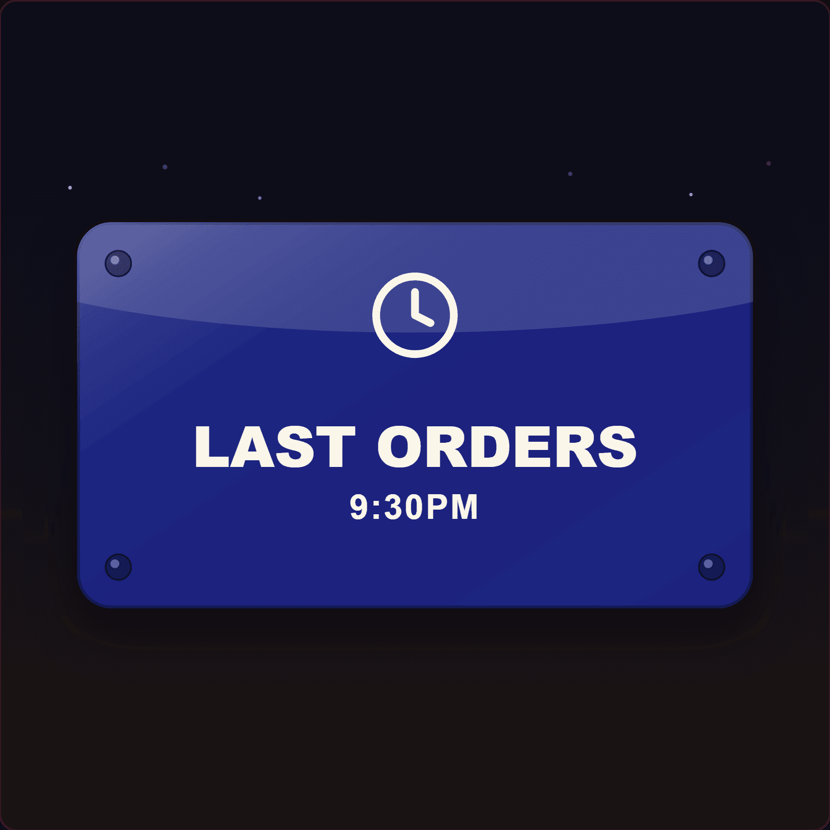 Last Orders Sign — Badge Studio