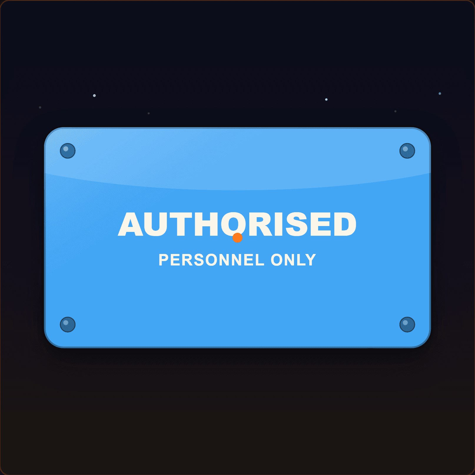 Authorised Personnel Only Sign — Badge Studio