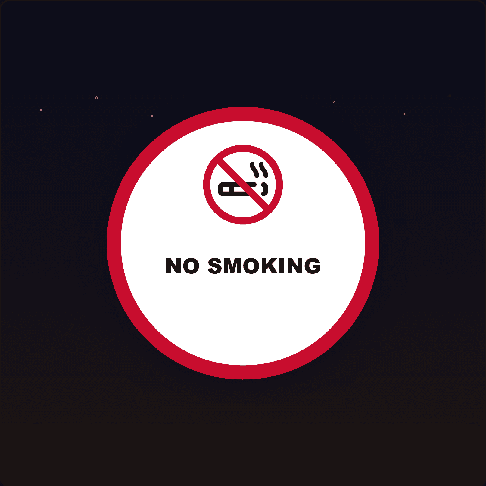 No Smoking Sign — Badge Studio
