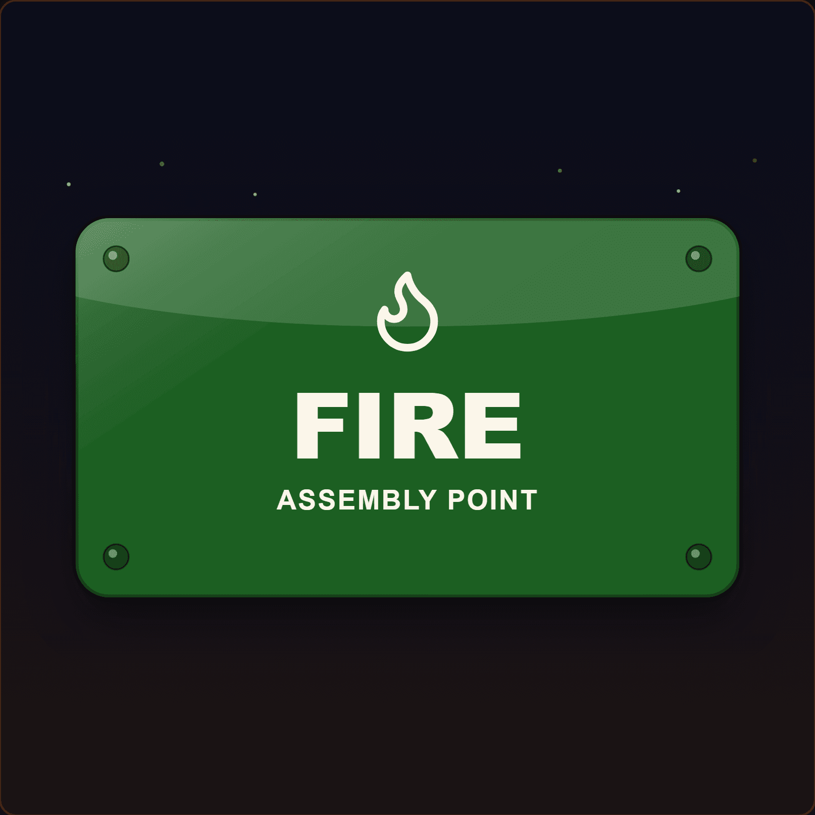 Fire Assembly Point Sign — Badge Studio