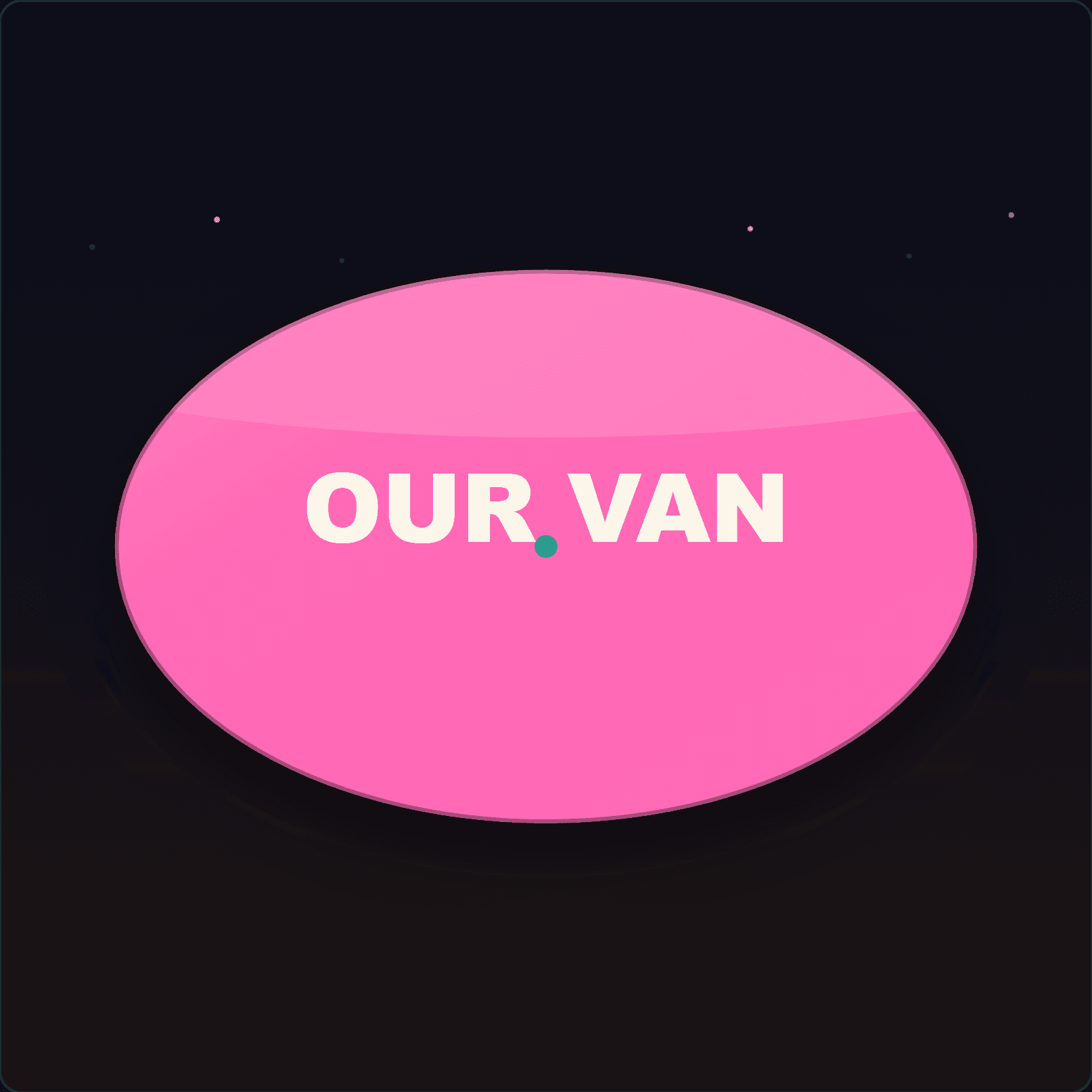 Personalised Van Name Plaque — Badge Studio
