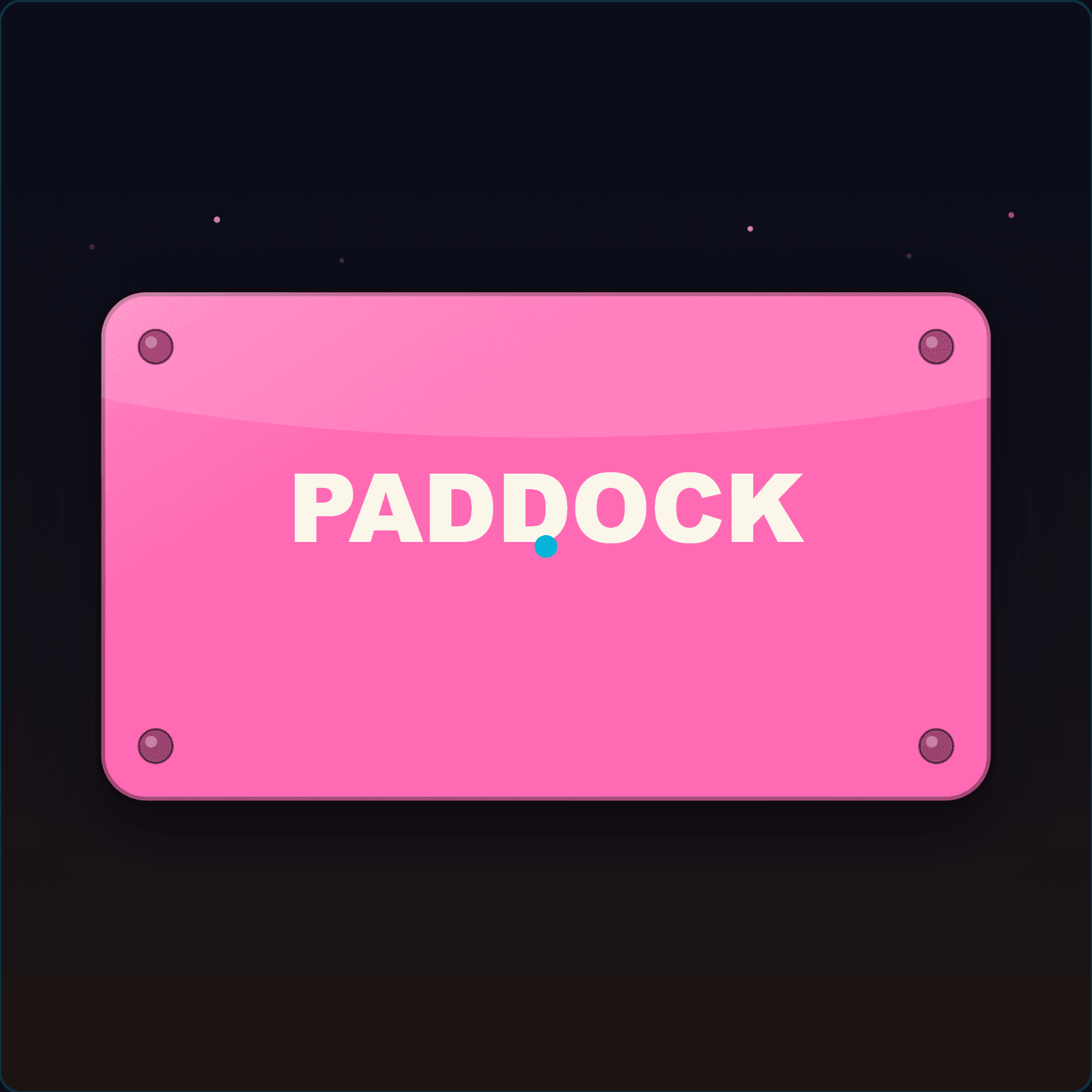 Paddock Sign — Badge Studio