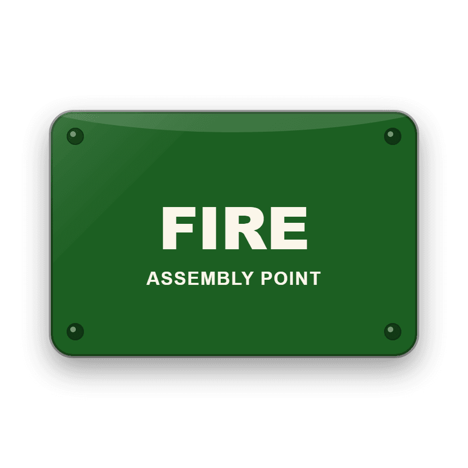 Fire Assembly Point Sign — Badge Studio