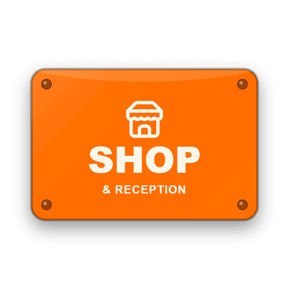 Shop & Reception Sign — Badge Studio
