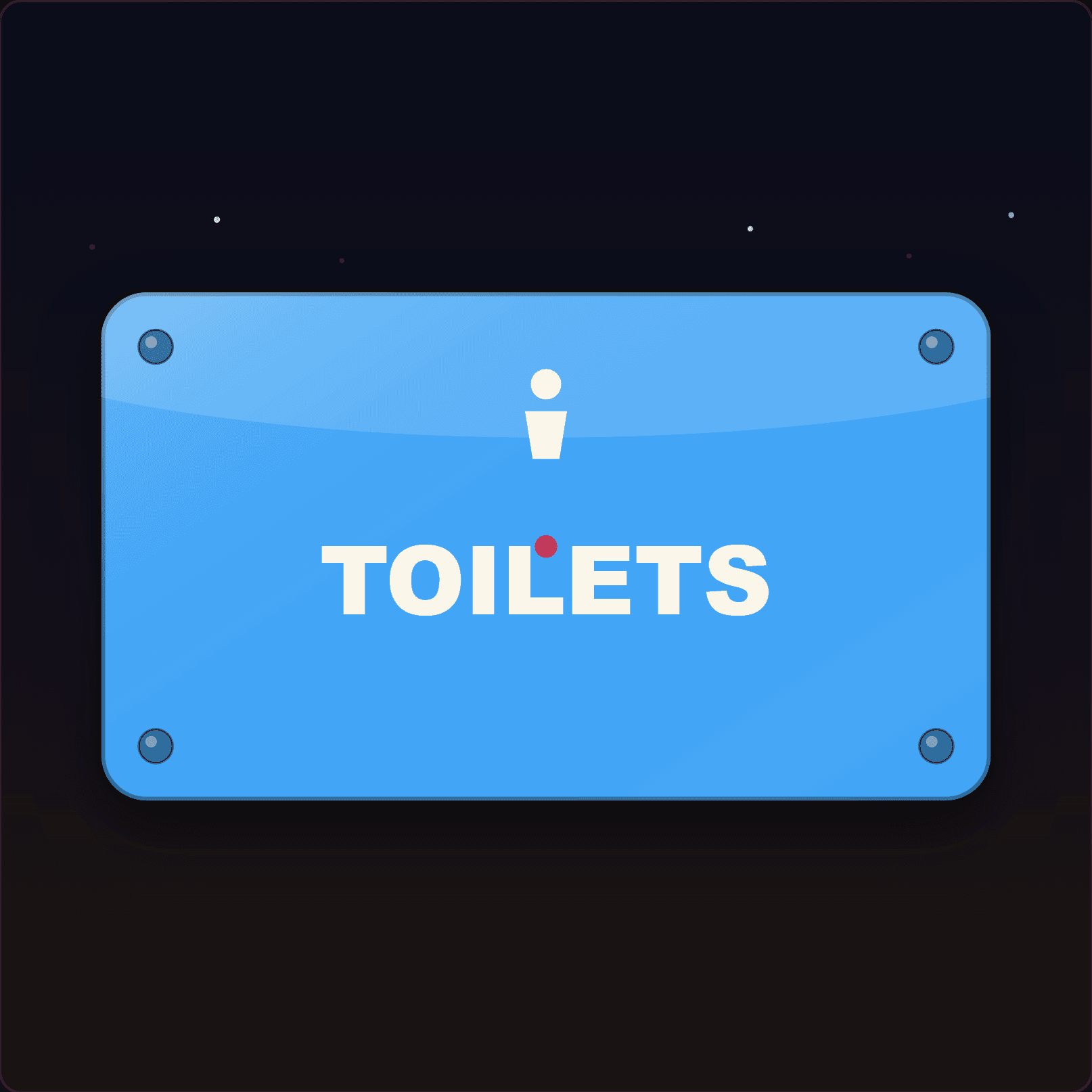 Toilets Sign — Badge Studio