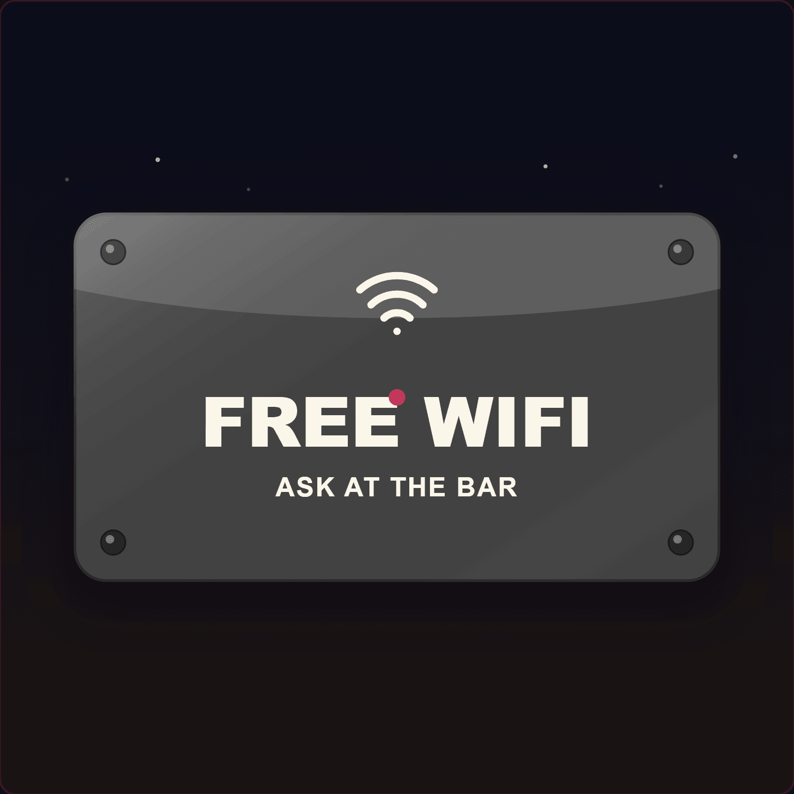 Free WiFi Sign — Badge Studio