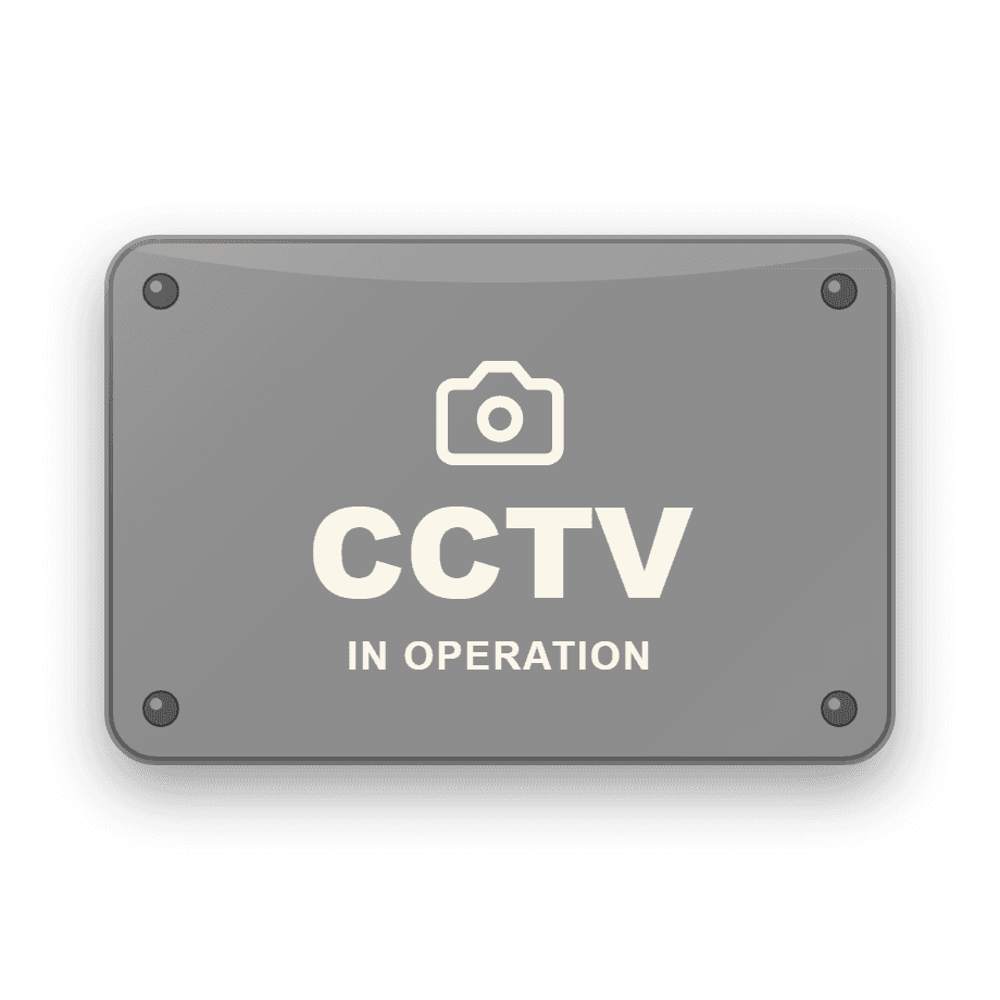 CCTV In Operation Sign — Badge Studio