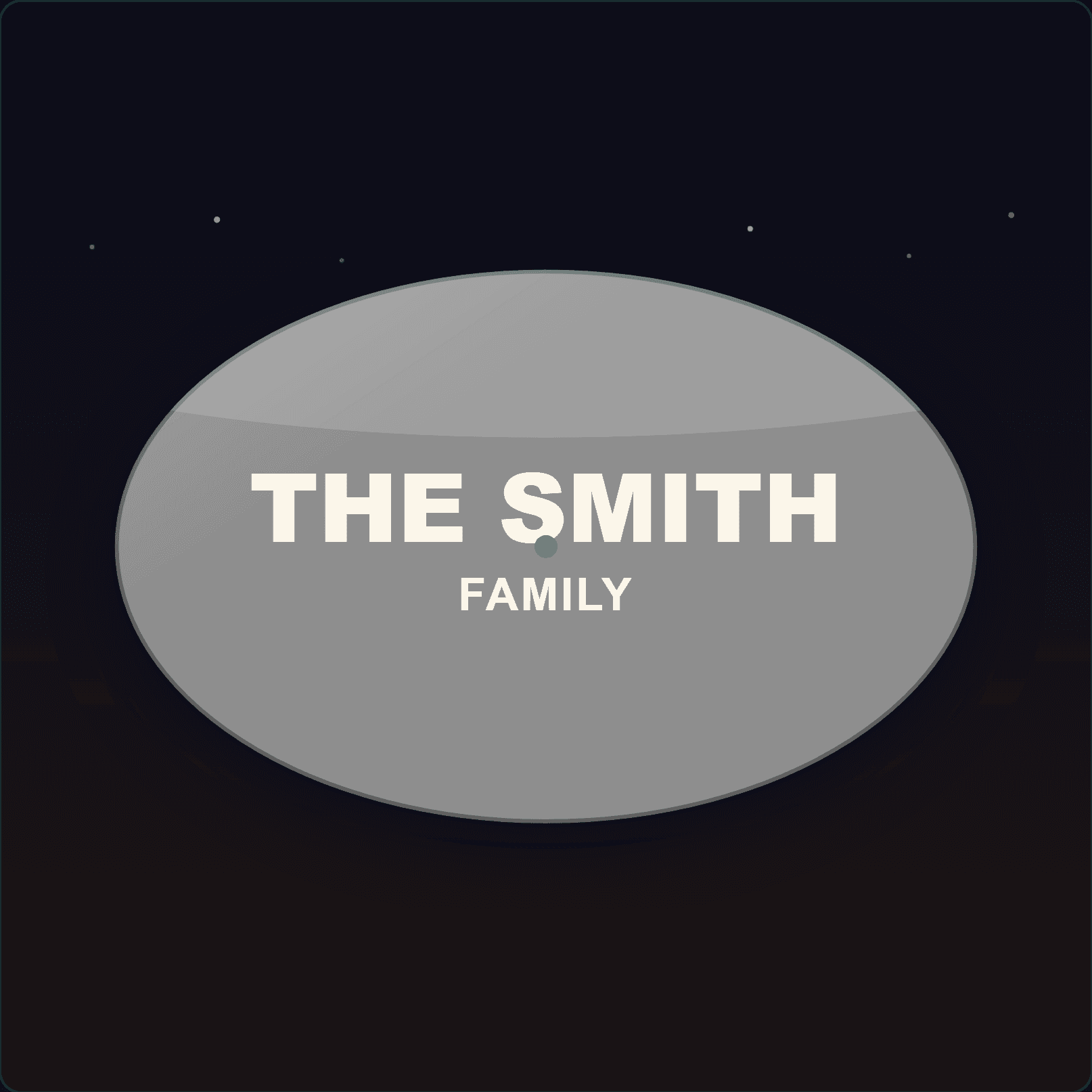 Family Name Plaque — Badge Studio