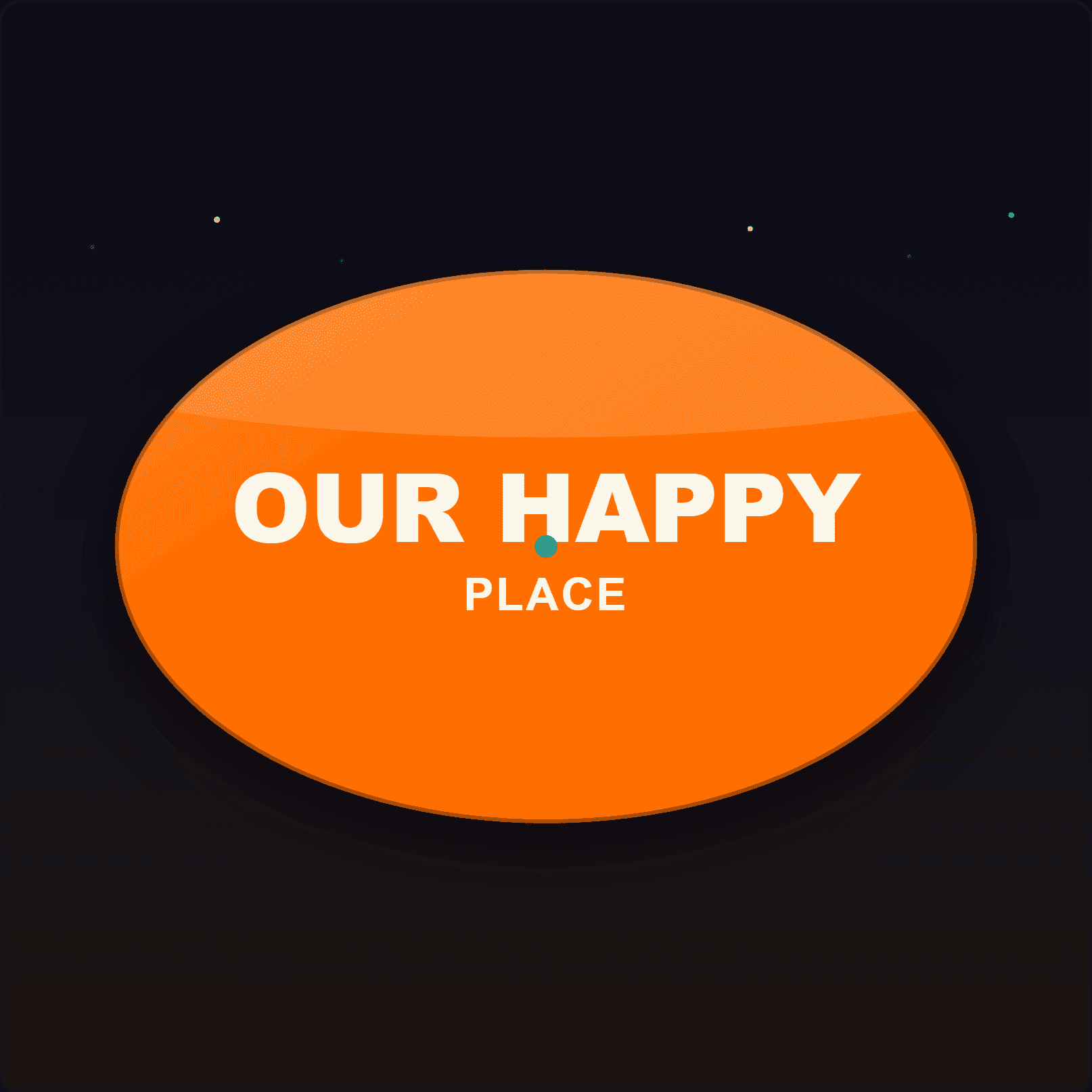 Our Happy Place Plaque — Badge Studio