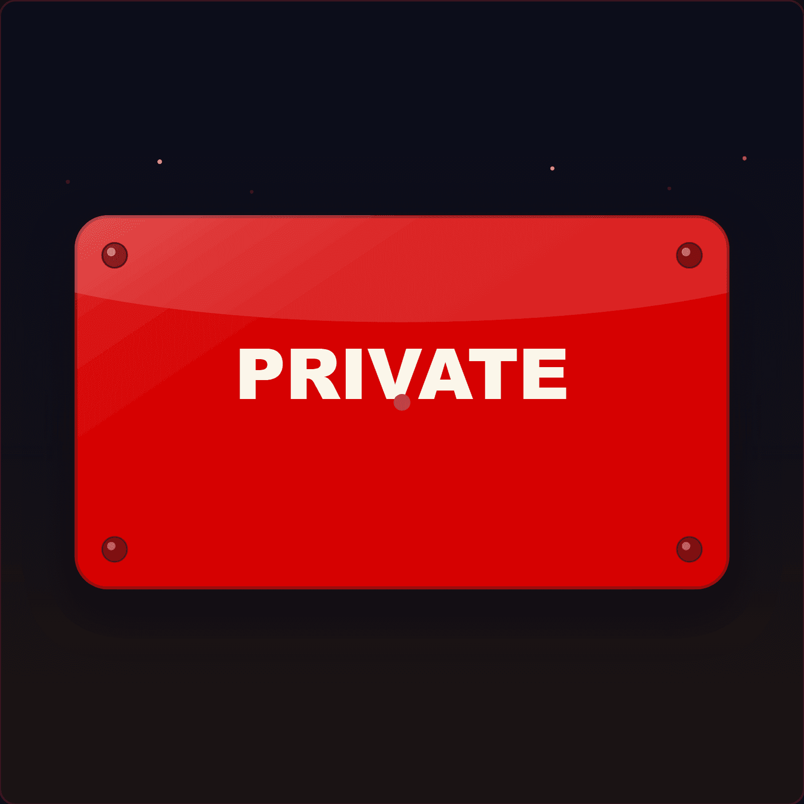 Private Sign — Badge Studio
