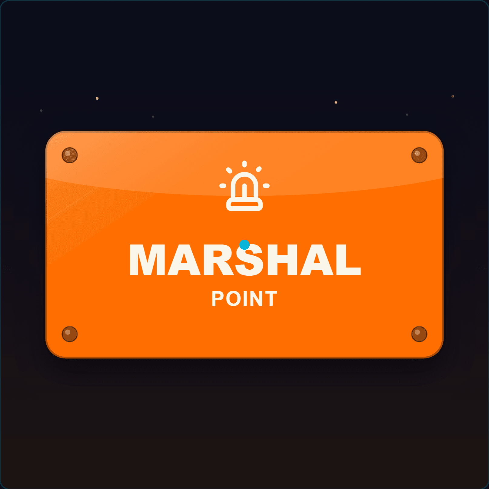 Marshal Point Sign — Badge Studio